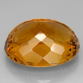 Citrino Color cognac naturale da 156.40 ct, Taglio ovale, IF