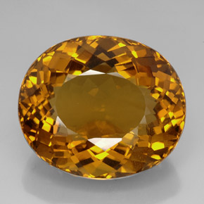Citrino naturale marrone da 134,85 ct, taglio ovale, IF