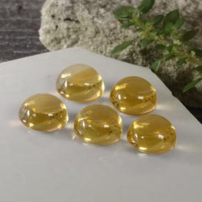 Citrino naturale oro da  ct, taglio rotondo, trasparente