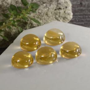 Citrino naturale oro da  ct, taglio rotondo, trasparente