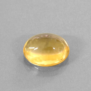 Citrino naturale giallo da 3,24 ct, taglio ovale, trasparente