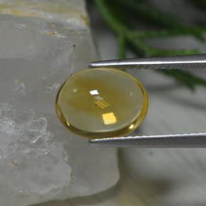 Citrino naturale giallo da 2,63 ct, taglio ovale, trasparente