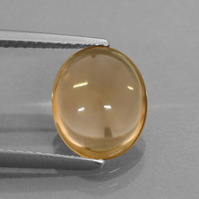 Citrino naturale giallo da 2,44 ct, taglio ovale, trasparente