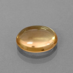 Citrino naturale giallo da 2,44 ct, taglio ovale, trasparente