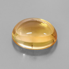 Citrino naturale giallo da 3,51 ct, taglio ovale, trasparente
