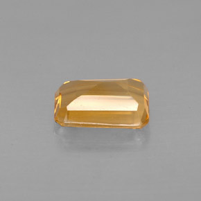 Citrino naturale giallo da 0,87 ct, taglio smeraldo, VVS