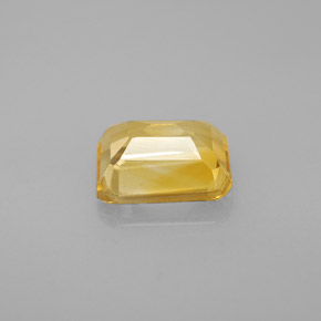 Citrino naturale giallo da 1,99 ct, taglio smeraldo, VVS-VS