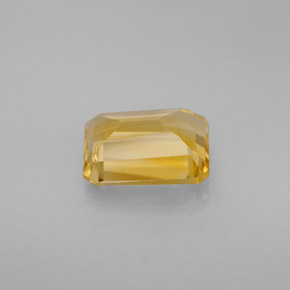 Citrino naturale giallo da 1,97 ct, taglio smeraldo, VVS