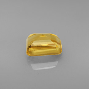 Citrino naturale giallo da 1,71 ct, taglio smeraldo, VVS-VS