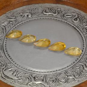 Citrino naturale giallo da 3,62 ct, taglio a pera, VVS-VS