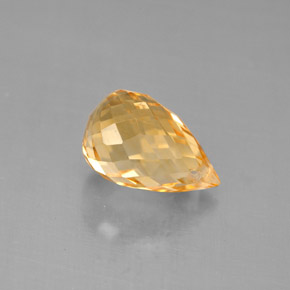 Citrino naturale oro da 2,74 ct, briolette, VVS