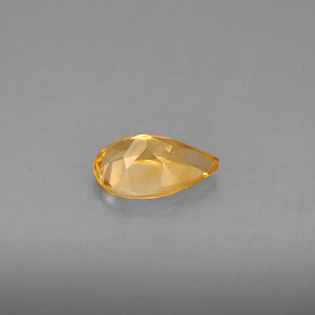 Citrino naturale giallo da 0,78 ct, taglio a pera, VVS