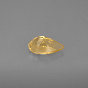 Citrino naturale giallo da 0,77 ct, taglio a pera, VVS