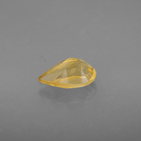 Citrino naturale giallo da 0,83 ct, taglio a pera, VVS-VS