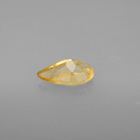 Citrino naturale giallo da 0,71 ct, taglio a pera, VS