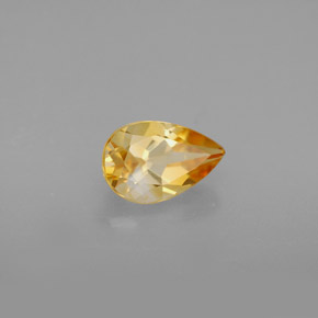 Citrino naturale giallo da 0,83 ct, taglio a pera, VVS-VS