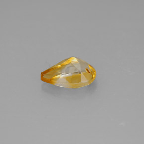 Citrino naturale giallo da 0,83 ct, taglio a pera, VVS-VS