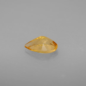 Citrino naturale giallo da 0,72 ct, taglio a pera, VS