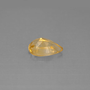 Citrino naturale giallo da 0,83 ct, taglio a pera, VS