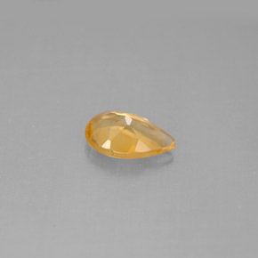 Citrino naturale giallo da 0,71 ct, taglio a pera, VS