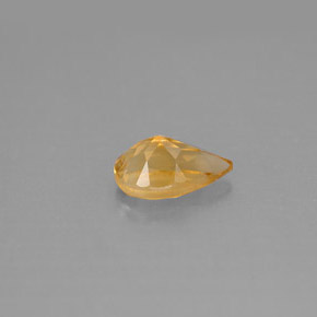 Citrino naturale giallo da 0,75 ct, taglio a pera, VS