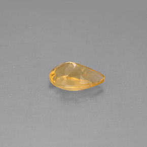 Citrino naturale giallo da 0,84 ct, taglio a pera, VS