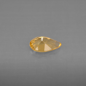 Citrino naturale giallo da 0,61 ct, taglio a pera, VVS-VS