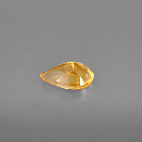 Citrino naturale giallo da 0,70 ct, taglio a pera, VVS-VS