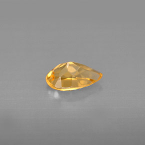 Citrino naturale giallo da 0,73 ct, taglio a pera, VVS-VS