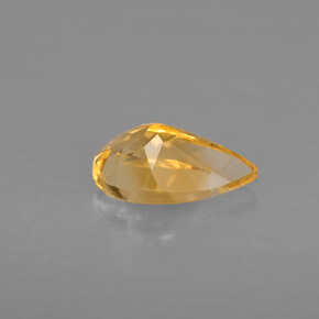 Citrino Giallo oro naturale da 0.72 ct, Forma a pera, VVS-VS