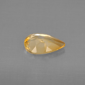Citrino naturale giallo da 0,71 ct, taglio a pera, VVS-VS