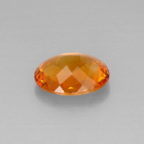 Citrino naturale arancione da 3,22 ct, taglio ovale, VVS-VS