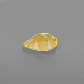 Citrino naturale giallo da 0,73 ct, taglio a pera, VVS