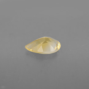 Citrino naturale giallo da 0,58 ct, taglio a pera, VVS