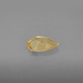 Citrino naturale giallo da 0,72 ct, taglio a pera, VVS