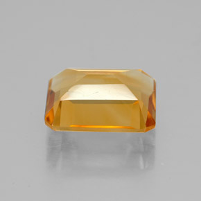 Citrino naturale giallo da 2,03 ct, taglio smeraldo, VVS