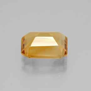 Citrino naturale giallo da 1,80 ct, taglio smeraldo, VVS