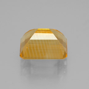 Citrino naturale giallo da 2,26 ct, taglio smeraldo, VVS-VS
