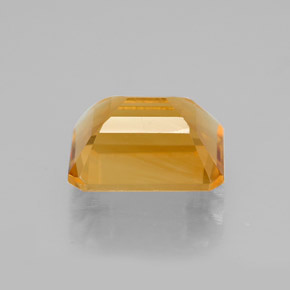 Citrino naturale giallo da 2,11 ct, taglio smeraldo, VVS-VS