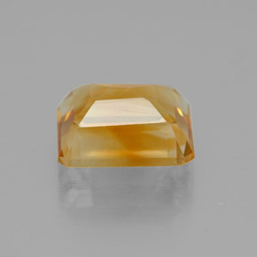 Citrino naturale giallo da 2,23 ct, taglio smeraldo, VVS