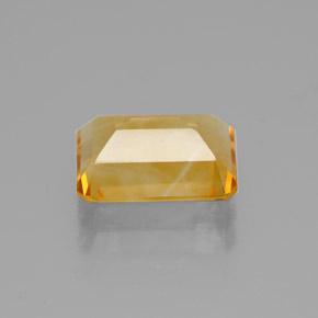 Citrino naturale giallo da 1,77 ct, taglio smeraldo, VVS