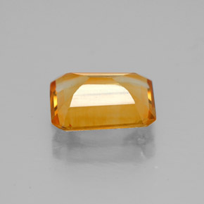 Citrino naturale giallo da 1,73 ct, taglio smeraldo, VVS