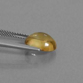 Citrino naturale oro da 2,97 ct, taglio ovale, trasparente