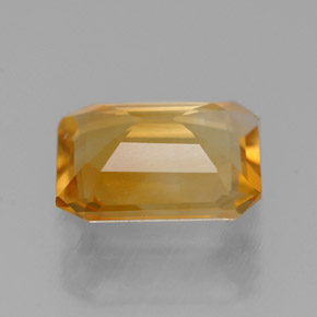 Citrino naturale giallo da 1,61 ct, taglio smeraldo, VS
