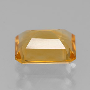 Citrino naturale giallo da 1,90 ct, taglio smeraldo, VVS-VS