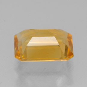 Citrino naturale giallo da 1,90 ct, taglio smeraldo, VVS-VS