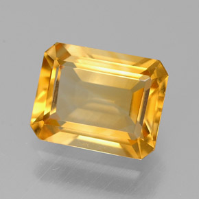 Citrino naturale giallo da 1,85 ct, taglio smeraldo, VVS-VS
