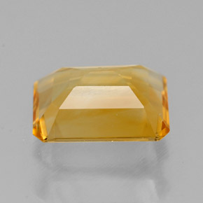 Citrino naturale giallo da 1,85 ct, taglio smeraldo, VVS-VS