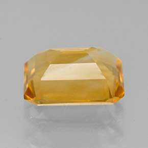 Citrino naturale giallo da 1,90 ct, taglio smeraldo, VVS-VS
