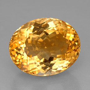 Citrino naturale arancione da 27,60 ct, taglio ovale, VVS